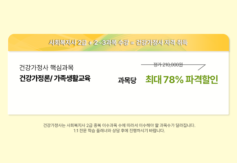 ��ȸ������ 2�� 17���� �̼�+2~3���� �߰� �̼� * ��, ����������, �������װ���ġ�� �̼� �� = �ǰ������� �ڰ� ��� �ǰ������� �ٽɰ��� �ǰ�������/������Ȱ���� ���� 210,000�� ����� �ִ� 78% �İ����� ��ȸ������ 2�� �ߺ� �̼����� ���� ���� �̼��ؾ� �� ������� �޶����ϴ�. 1:1 ���� �н� �÷��� ����Ŀ� �����Ͻñ� �ٶ��ϴ�